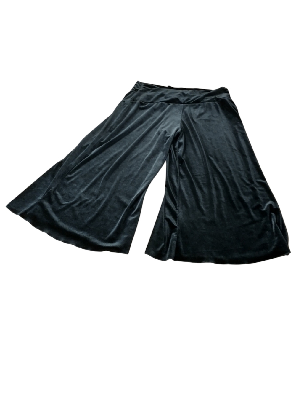 Black Velvet Wide Leg Capri's